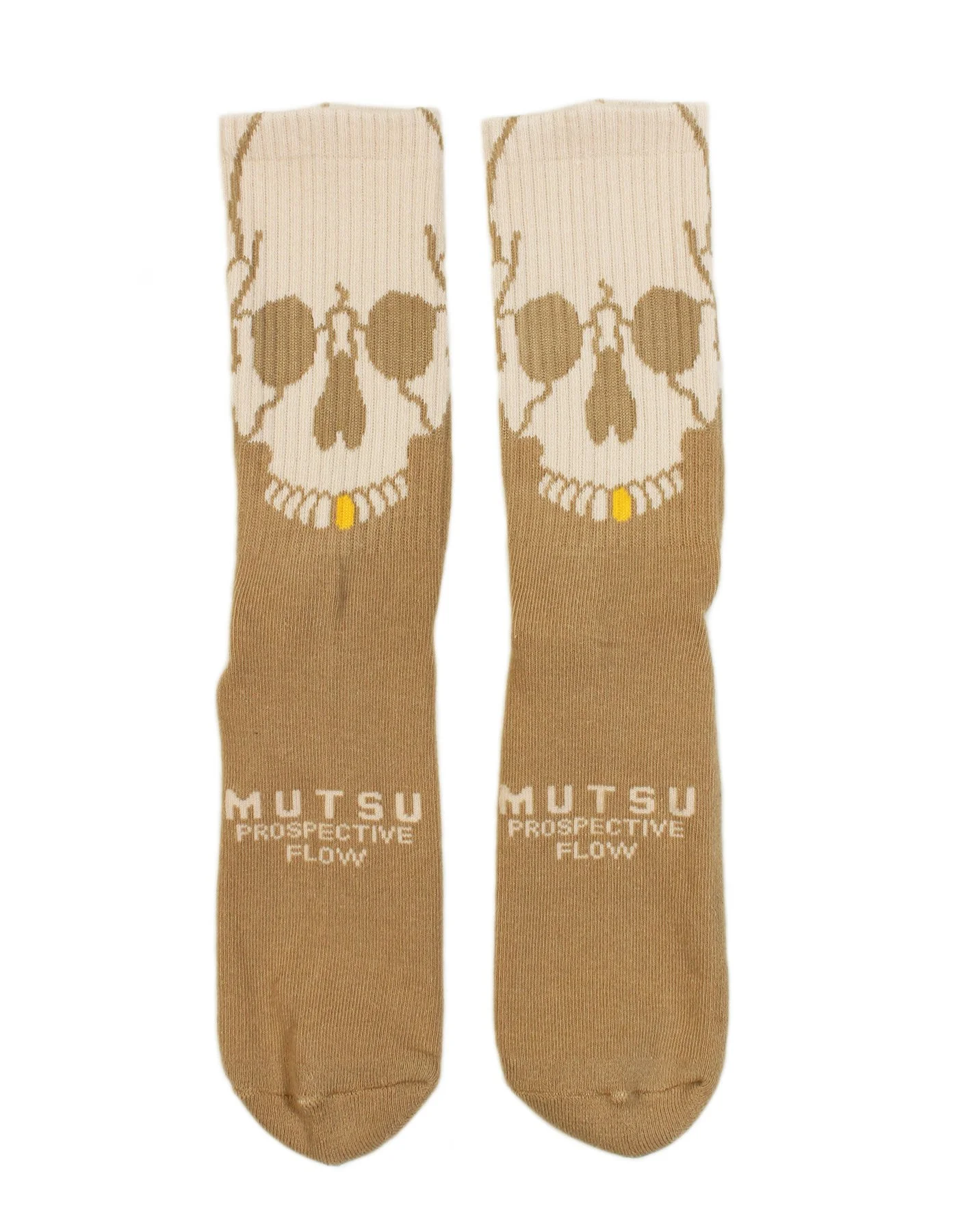 SKULL SOCKS - TAN | Prospective Flow | Japanese Fashion for Men